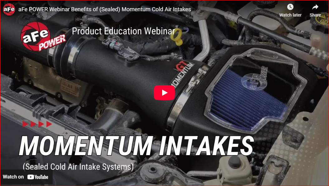 Webinar: Momentum Cold Air Intakes