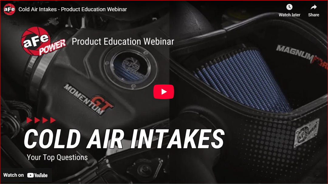 Webinar: Cold Air Intakes